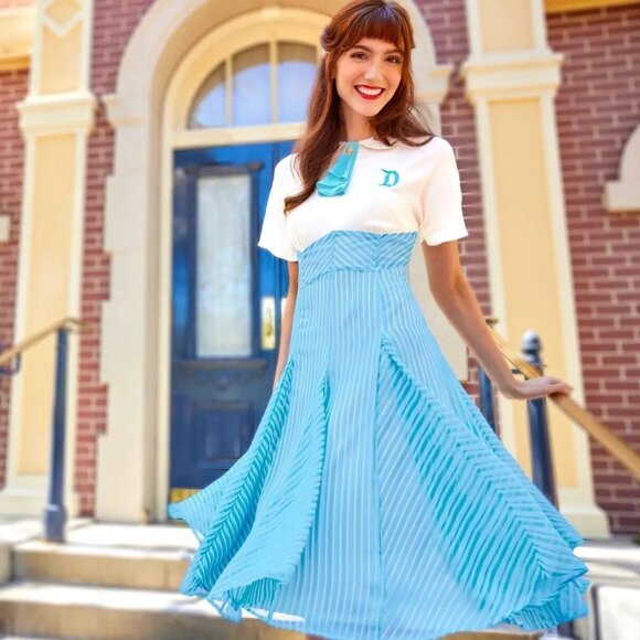 Disney Dresses & Skirts - Disney Parks Dress Shop Main Street USA The Dapper Dans Dress Womens Size 8 NWT
